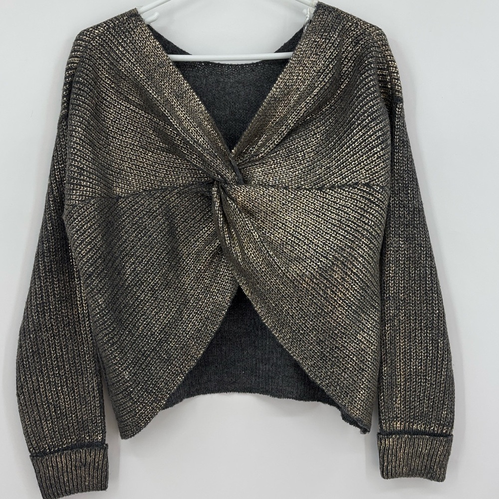 Gianni Bini Metallic Black Sweater